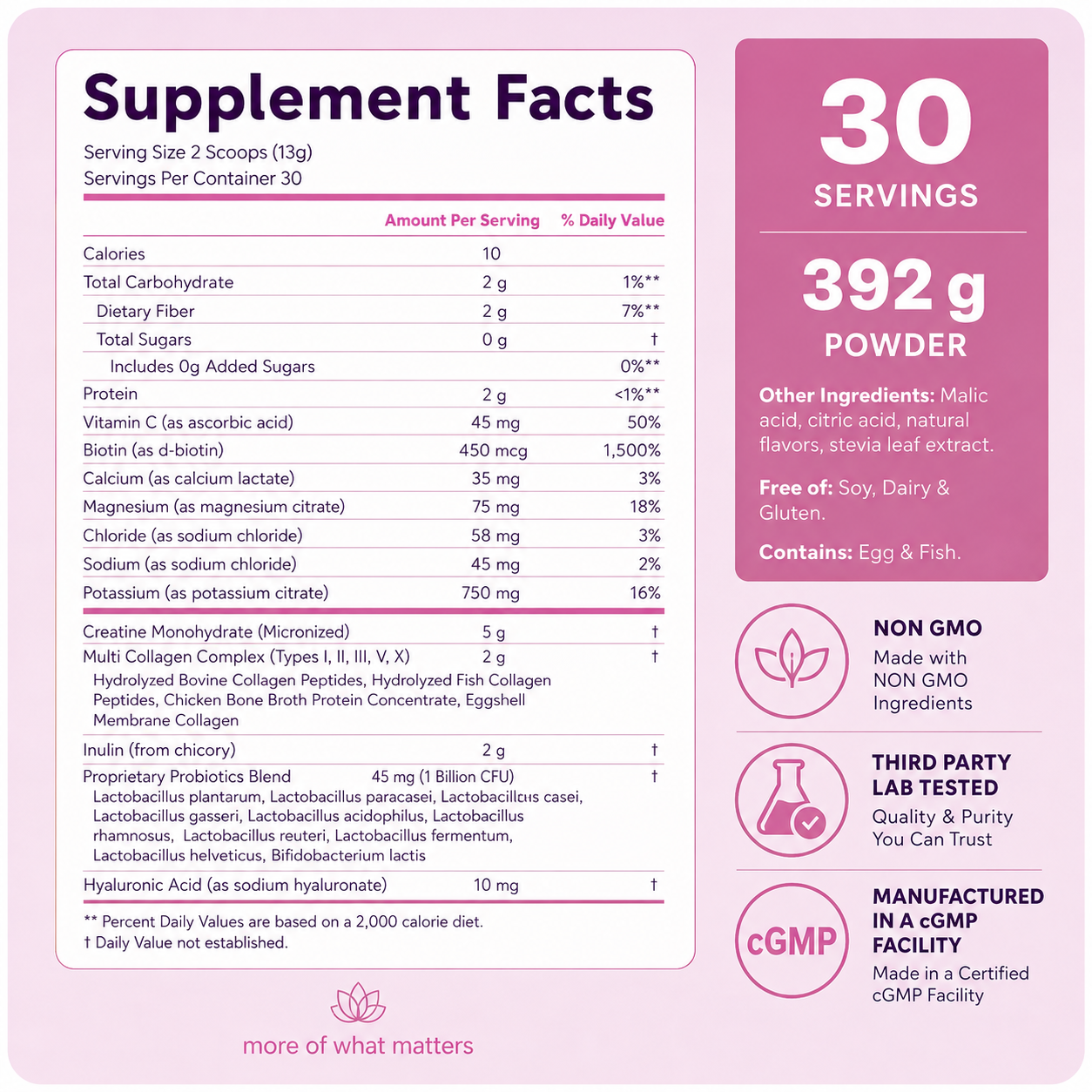 Creatine Hydration Powder 392g Strawberry Flavor